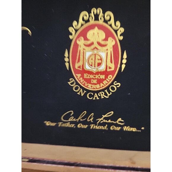 Arturo Fuente Don Carlos The Man's 80th "Eye of the Shark" Empty Cigar Box SEE - Picture 8 of 14